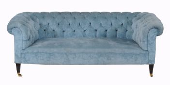 An Edwardian upholstered sofa , circa 1905, of Chesterfield type  An Edwardian upholstered sofa  ,