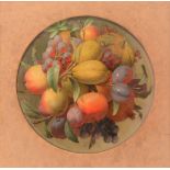 Attributed to Eloise Stannard (1829-1915) - Still life with Summer Fruits Oil on canvas board