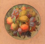 Attributed to Eloise Stannard (1829-1915) - Still life with Summer Fruits Oil on canvas board