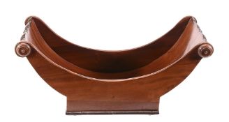 A Regency mahogany cheese coaster, circa 1815, of 'boat' form  A Regency mahogany cheese