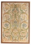 An early 18th century embroidered panel, circa 1710  An early 18th century embroidered panel,