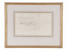 Joshua Cristall (1767-1847) - The Catch at Hastings Graphite on laid paper  Signed, inscribed, and