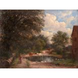 John Joseph Hughes (1820-1909) - Road by the Old Forge Farm, Soundwell Oil on canvas Signed and