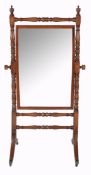 A Regency mahogany cheval mirror , circa 1815  A Regency mahogany cheval mirror  , circa 1815, the