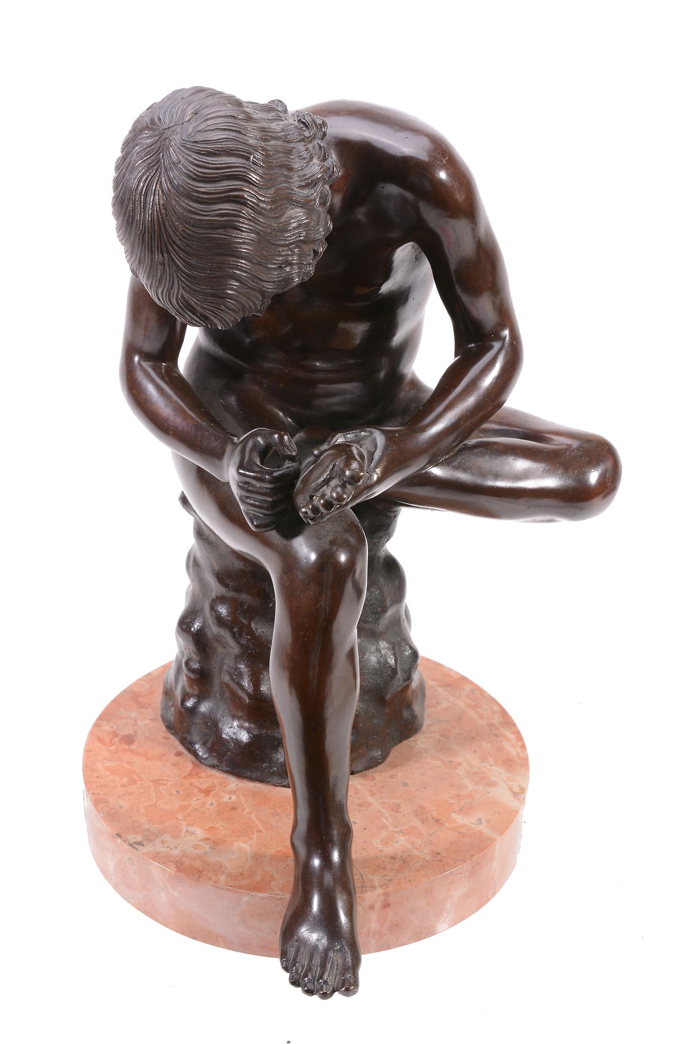 An Italian patinated bronze model of Spinario, late 19th century  An Italian patinated bronze - Image 4 of 5