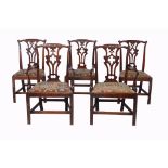 -108 A set of ten George III mahogany dining chairs, circa 1780 -108  A set of ten George III