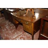 A Regency style mahogany bowfront sideboard. 122cm x 91 high.  Best Bid