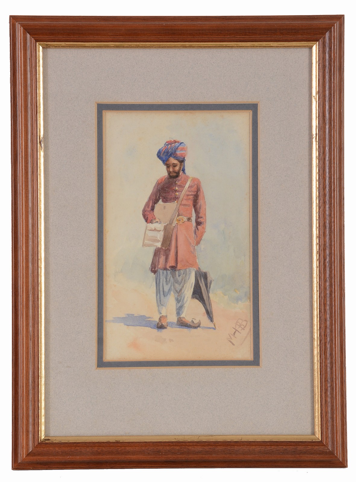 Anglo-Indian School (19th Century)  A portrait of a gentleman  Watercolour over graphite, on laid