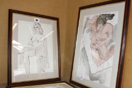 Sydney Horne Shepherd (1909-1993)  Nude studies  Pen and Ink drawings  Signed in pencil  With