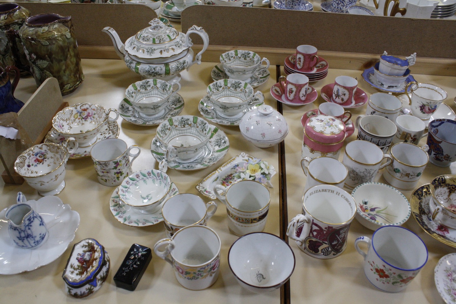 A quantity of assorted 19th Century and later teawares to include coffee cans, tea bowls etc, - Image 2 of 2
