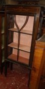 An Edwardian mahogany display cabinet 60cm wide  Best Bid