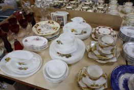 Quantity of china and glass to include C.W.S Windsor china part tea service,  'Regency' English part