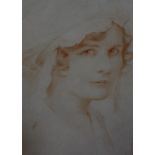 Adam Rothwell  Portraits of maidens  Pastels studies, a pair   Signed lower right  45.5cm x 28.5cm