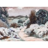 Claude Flight (1881-1955)  Midnight  Watercolour   Signed lower right  35cm x 48cm