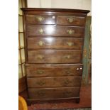 A George III mahogany tallboy. 105cm wide x 172cm high.