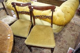 Five late Regency mahogany dining chairs; and a further mahogany dining chair (6)