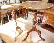 A George III style mahogany kettle stand and another similar  Best Bid