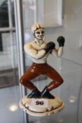 A Vintage Collectable Dunhill Boxer Figurine 'Cast exclusively for "Dunhill for Men" 'Victorian