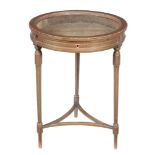 A giltwood circular bijouterie table, late 19th/ early 20th century  A giltwood circular