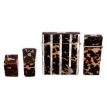 Four Victorian tortoiseshell items, comprising  Four Victorian tortoiseshell items,   comprising: