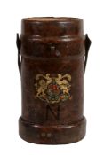 A Victorian leather ammunition cartridge, second half 19th century  A Victorian leather ammunition