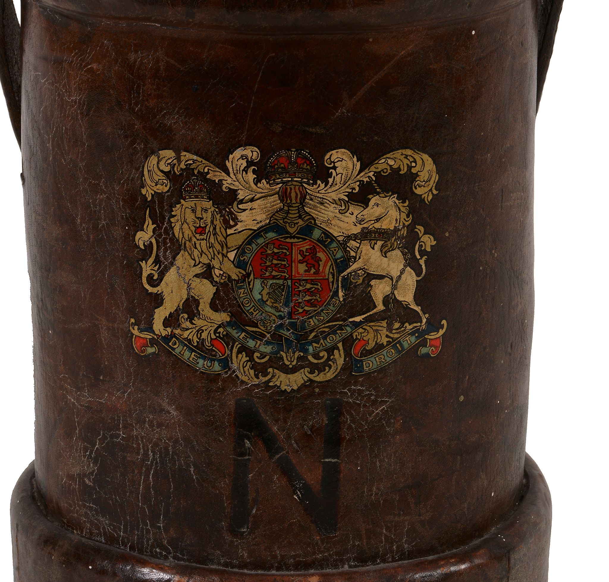 A Victorian leather ammunition cartridge, second half 19th century  A Victorian leather ammunition - Image 2 of 2