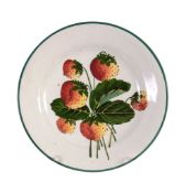 A small Wemyss plate, circa 1900, painted with strawberries, impressed 'WEMYSS'  A small Wemyss