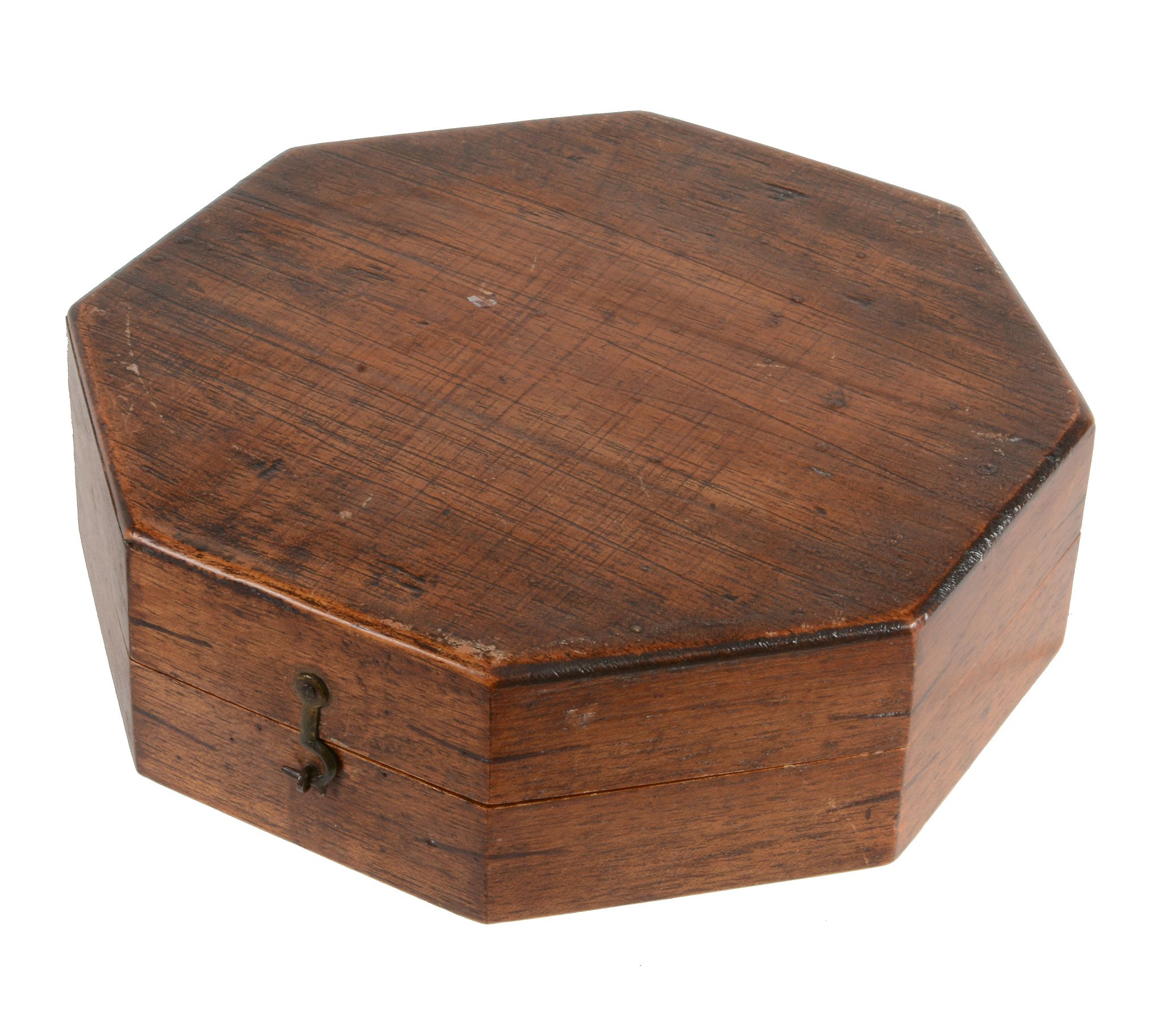 A stained hardwood cased sailor's valentine, late 19th/ early 20th century  A stained hardwood cased - Image 2 of 2