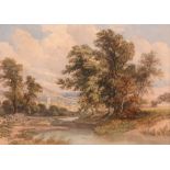 Alfred Vickers (1786-1868) - View on the Wye Watercolour over graphite, with scratching out, on wove