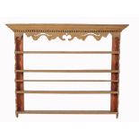 A pine plate rack , late 18th/early 19th century  A pine plate rack  , late 18th/early 19th century,