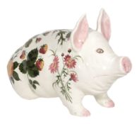 A rare dated large Wemyss Bovey Tracey pig, painted by Esther Clark  A rare dated large Wemyss Bovey