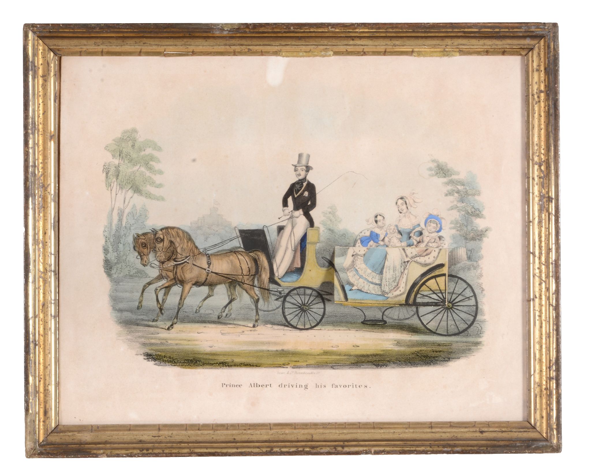 Dean & Co., Threadneedle St (19th Century) - Prince Albert driving his favourites Lithograph, - Image 2 of 3