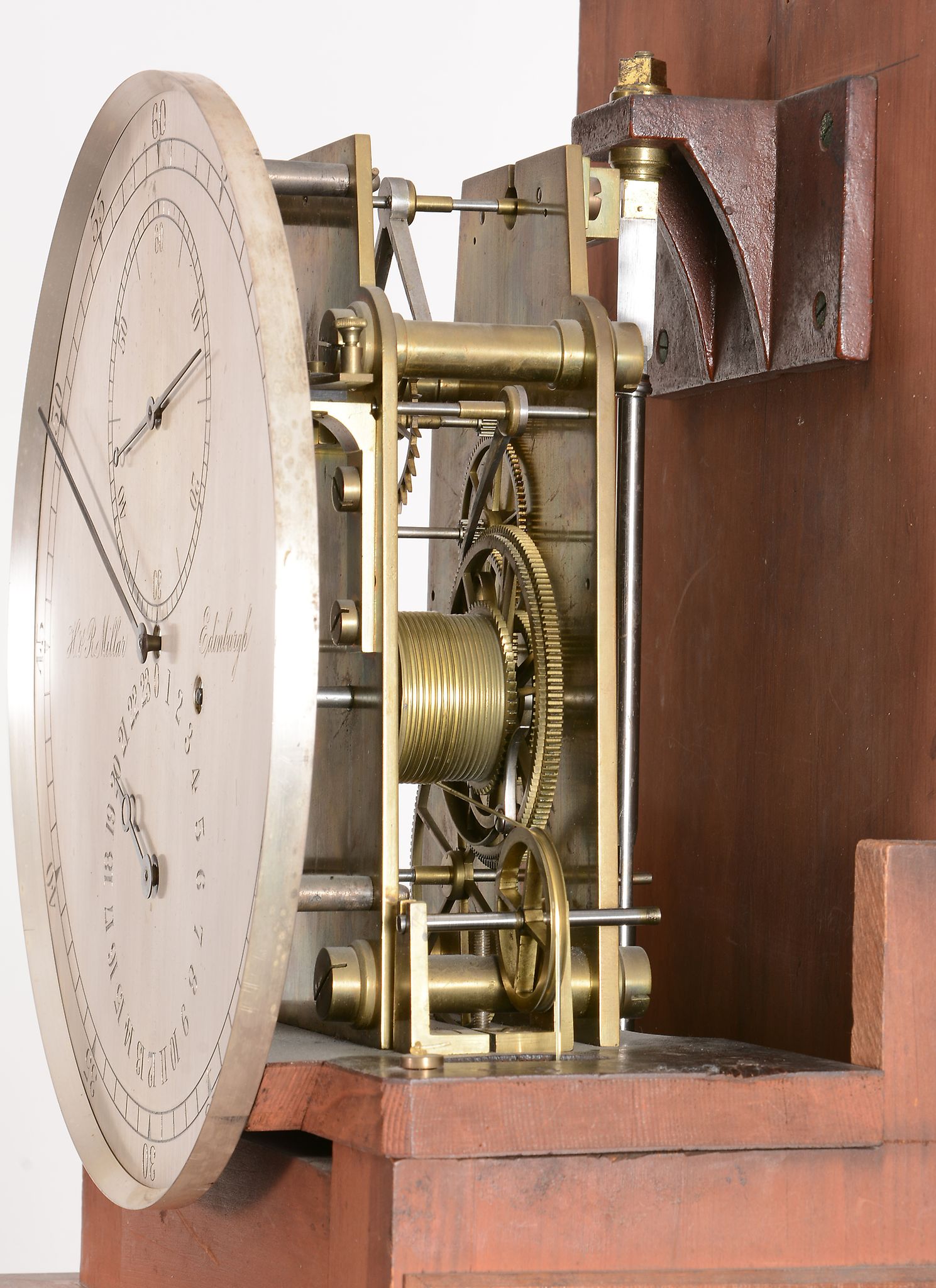 A fine late Victorian mahogany longcase regulator H. and R - Image 4 of 4