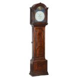A George III mahogany longcase clock with unusual 'regulator