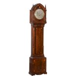 A George IV Gothic inlaid mahogany eight-day longcase clock with unusual...