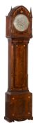 A George IV Gothic inlaid mahogany eight-day longcase clock with unusual...