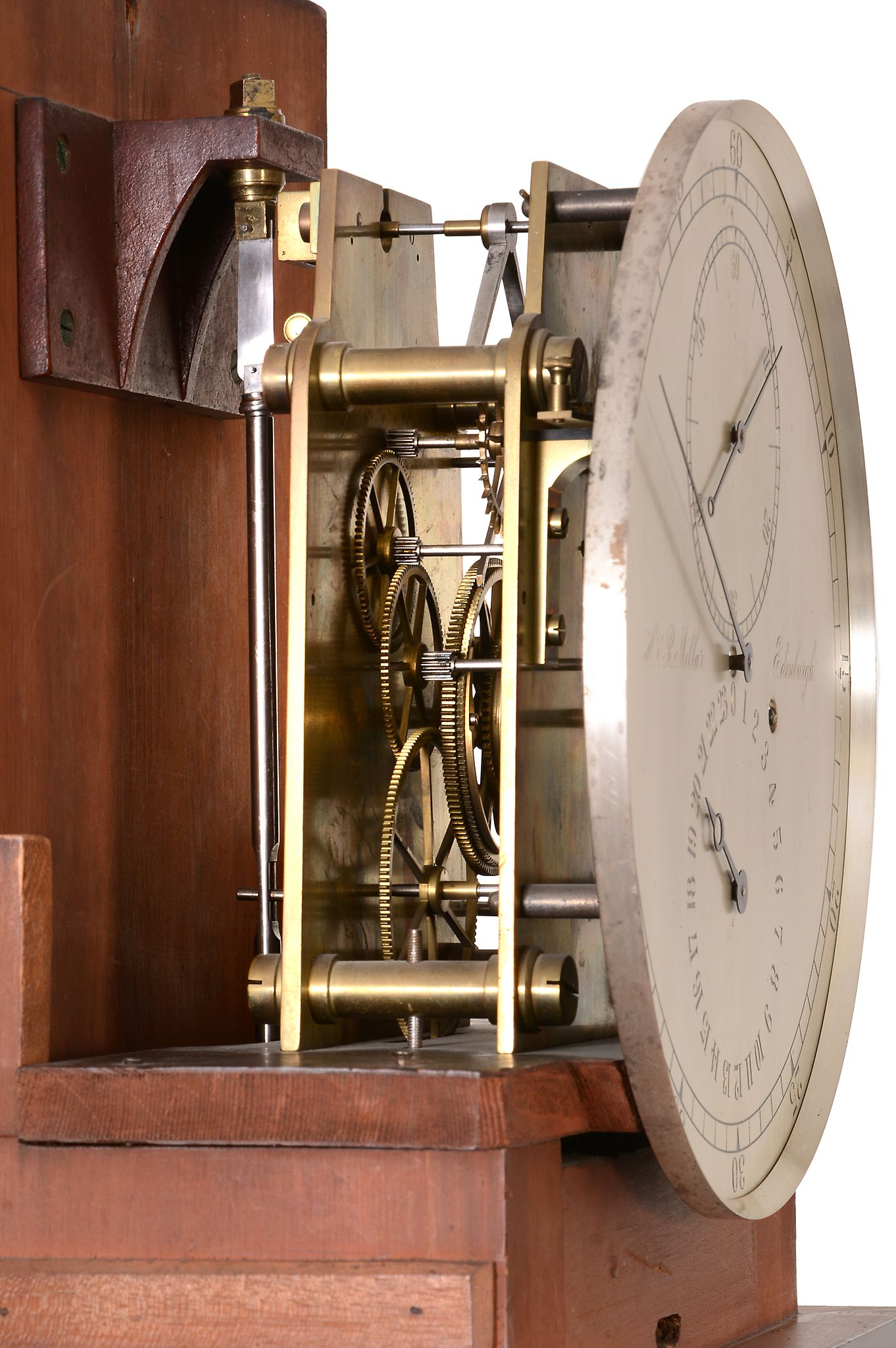 A fine late Victorian mahogany longcase regulator H. and R - Image 3 of 4