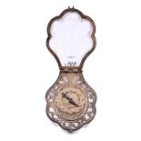 A Continental Renaissance style silver mounted rock crystal 'form watch