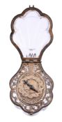 A Continental Renaissance style silver mounted rock crystal 'form watch