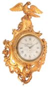 A George III giltwood cartel timepiece John Taylor, London