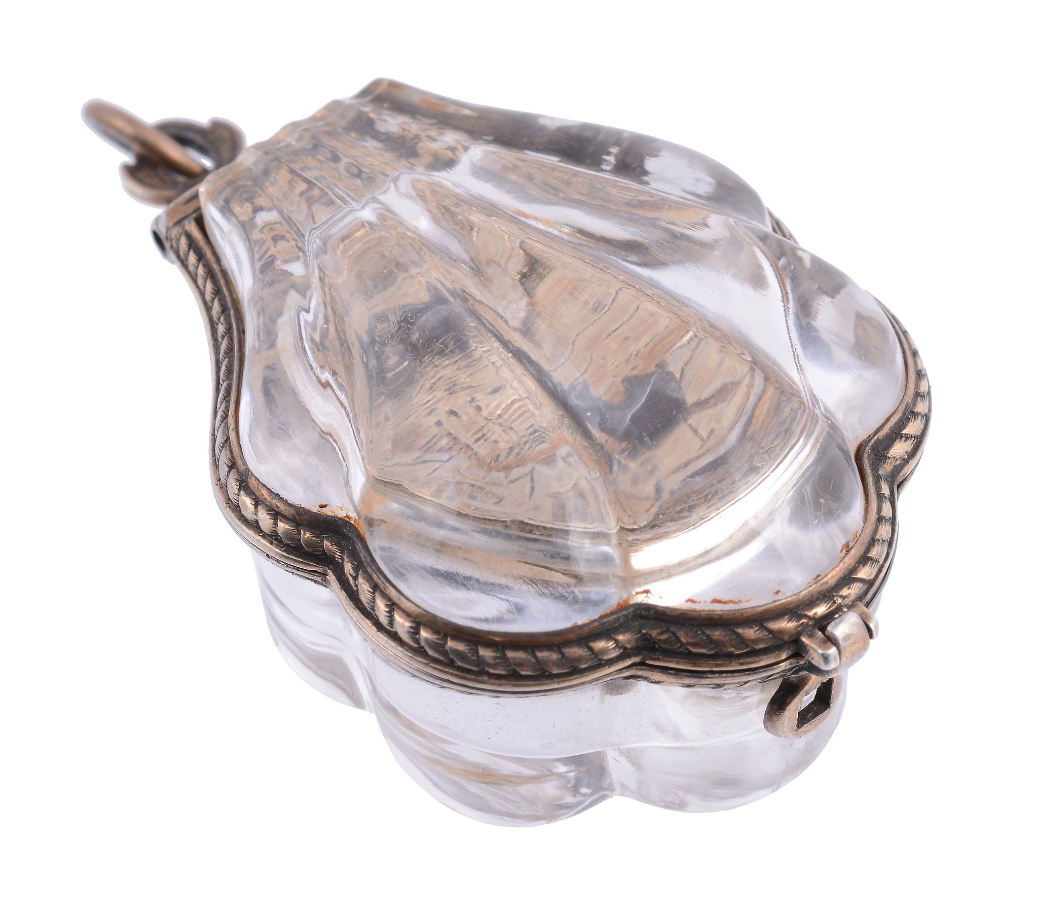 A Continental Renaissance style silver mounted rock crystal 'form watch - Image 5 of 5