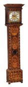 A William III walnut and floral marquetry eight-day longcase clock...