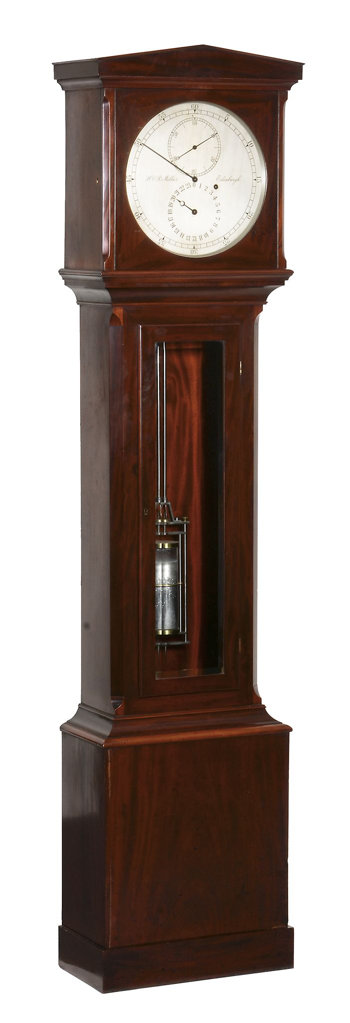 A fine late Victorian mahogany longcase regulator H. and R