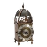 A fine Commonwealth period brass lantern clock Thomas Loomes, London