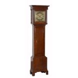 A George II oak thirty-hour longcase clock Edward Bilbie, Chew Stoke