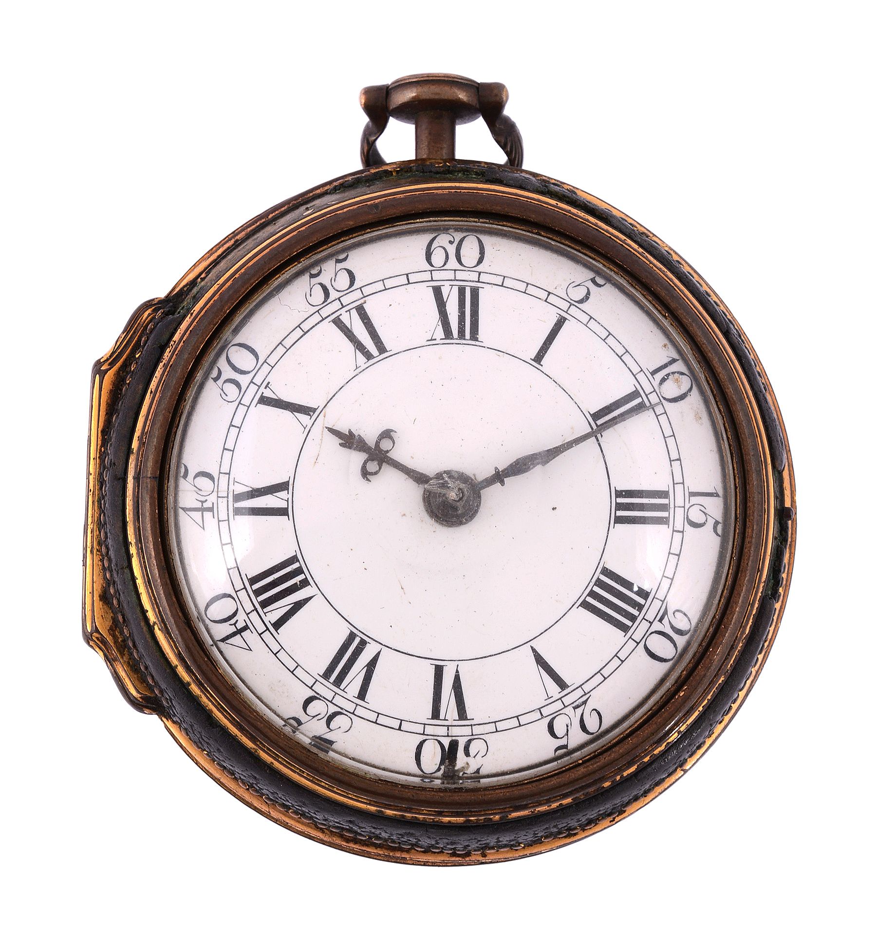 A George I pair-cased verge pocket watch William Kipling, London