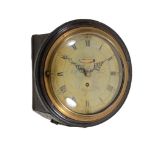 A fine George III mahogany verge fusee dial wall timepiece with eight inch...