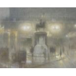 Arthur Hacker (1858-1919) King Charles monument Whitehall Watercolour Signed lower left 31cm x 39cm