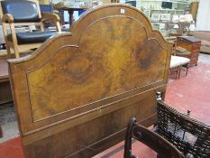 A Victorian high back chair, a Regency chair, a wicker armchair, a walnut dressing table, 20thc