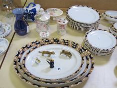 A quantity of glassware and china to include a Bristol 'Cromer' pattern part dinner service, etc